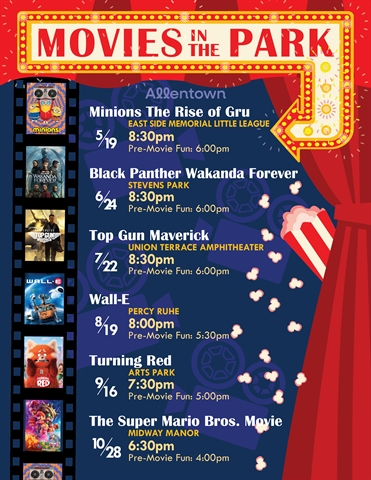 2023 Movies in the Park Schedule