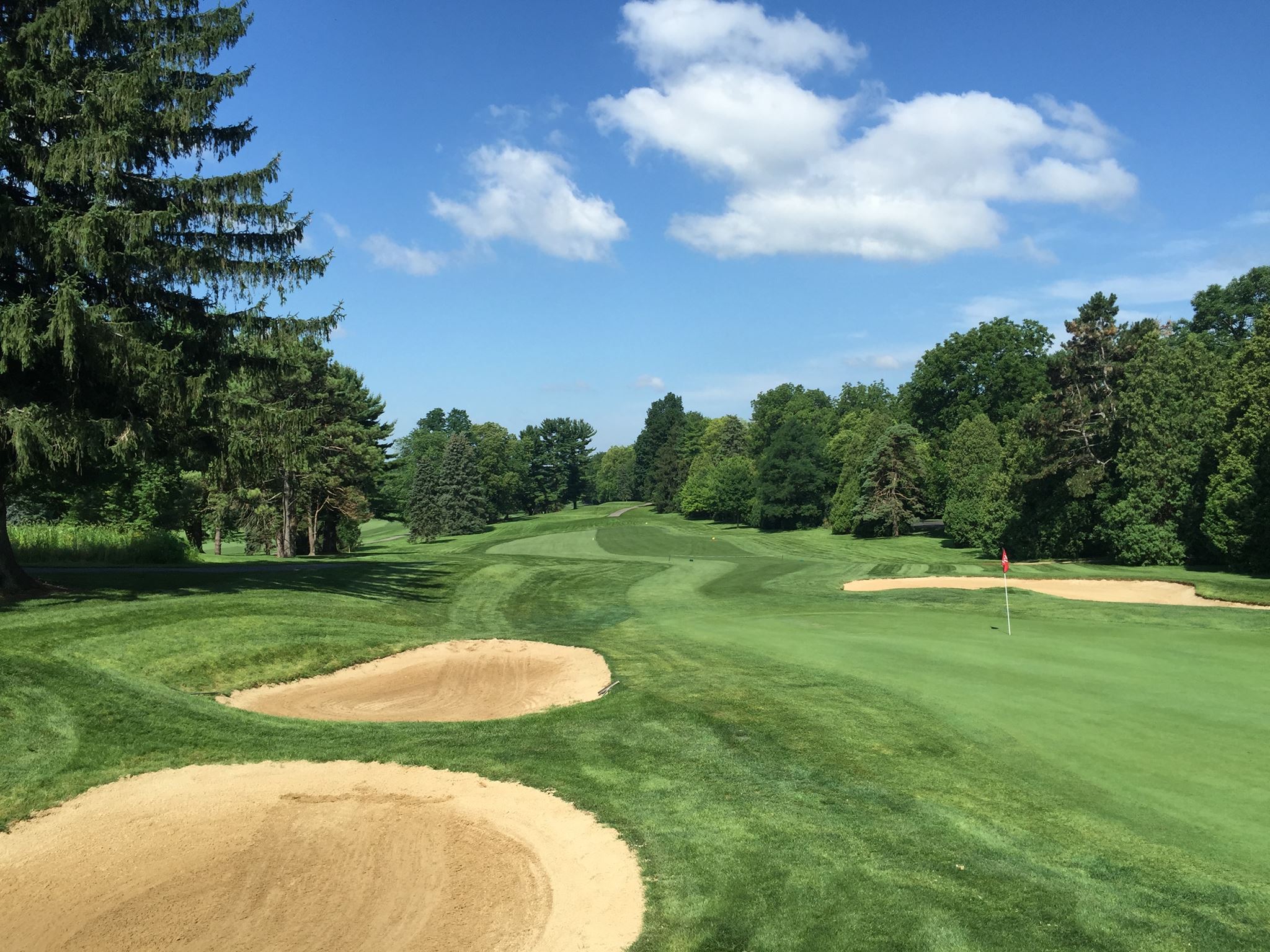 A putting green.