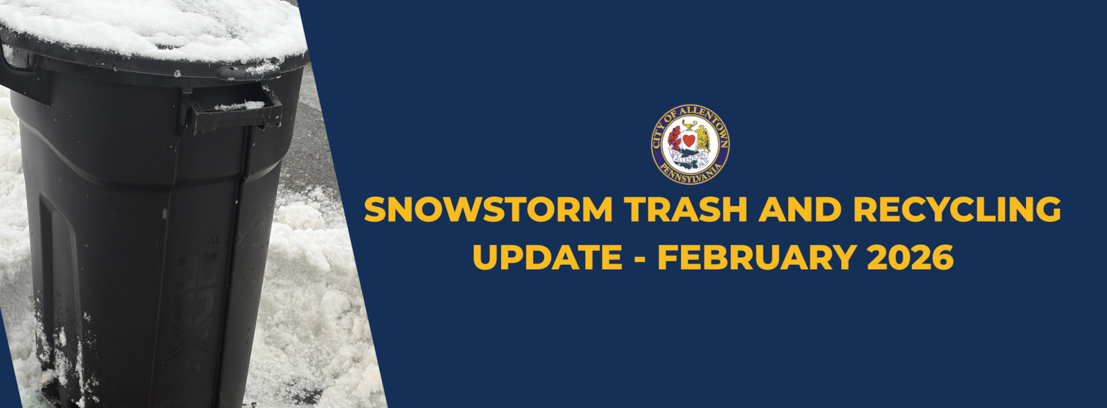 Trash & Recycling Collection Update Following January Snowstorm