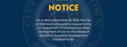 NOTICE OF INTENT TO REQUEST RELEASE OF FUNDS