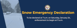 Snow Emergency to Begin Saturday Morning in Allentown