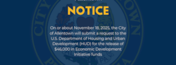 NOTICE OF INTENT TO REQUEST RELEASE OF FUNDS