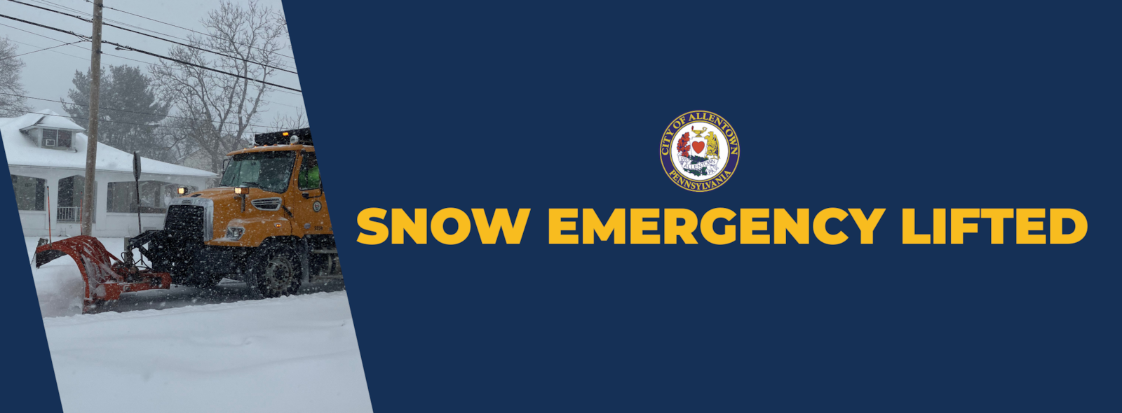Snow Emergency Lifted in Allentown