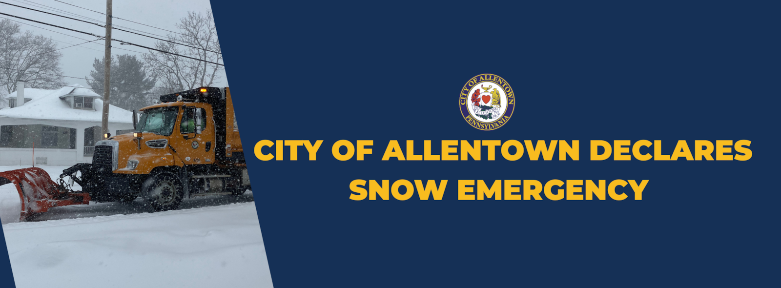 City of Allentown Declares Snow Emergency Ahead of Anticipated Winter Storm