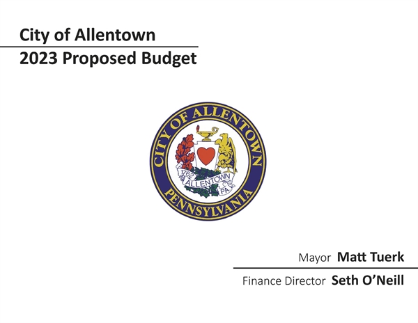 Mayor Tuerk Releases 2023 Proposed Budget