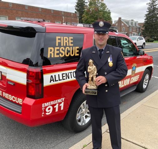 Ege Named Firefighter of the Year