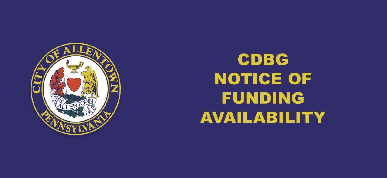 CDBG Notice of Funding Availability