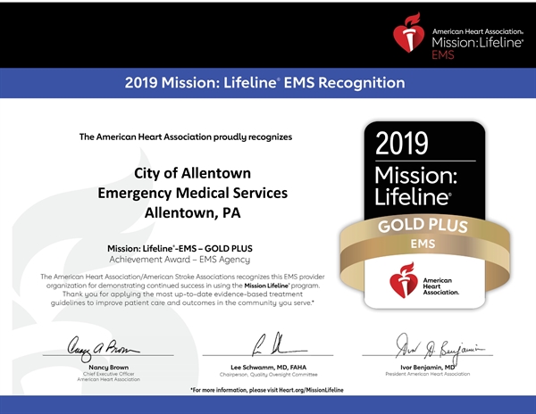 Heart Association Honors EMS