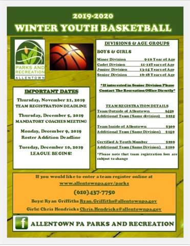 Register for Youth Basketball