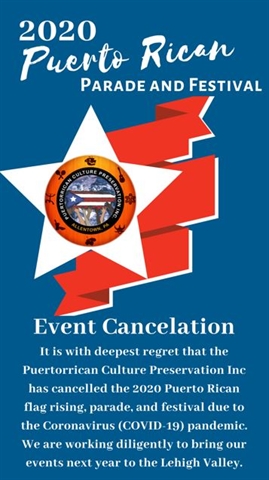2020 Puerto Rican Parade & Festival Cancelled