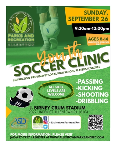 Soccer Clinic at J Birney Crum Stadium