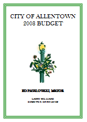 2008 Budget Cover
