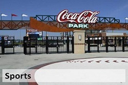 The main gates to Coca-Cola Park, home of the Iron Pigs baseball team