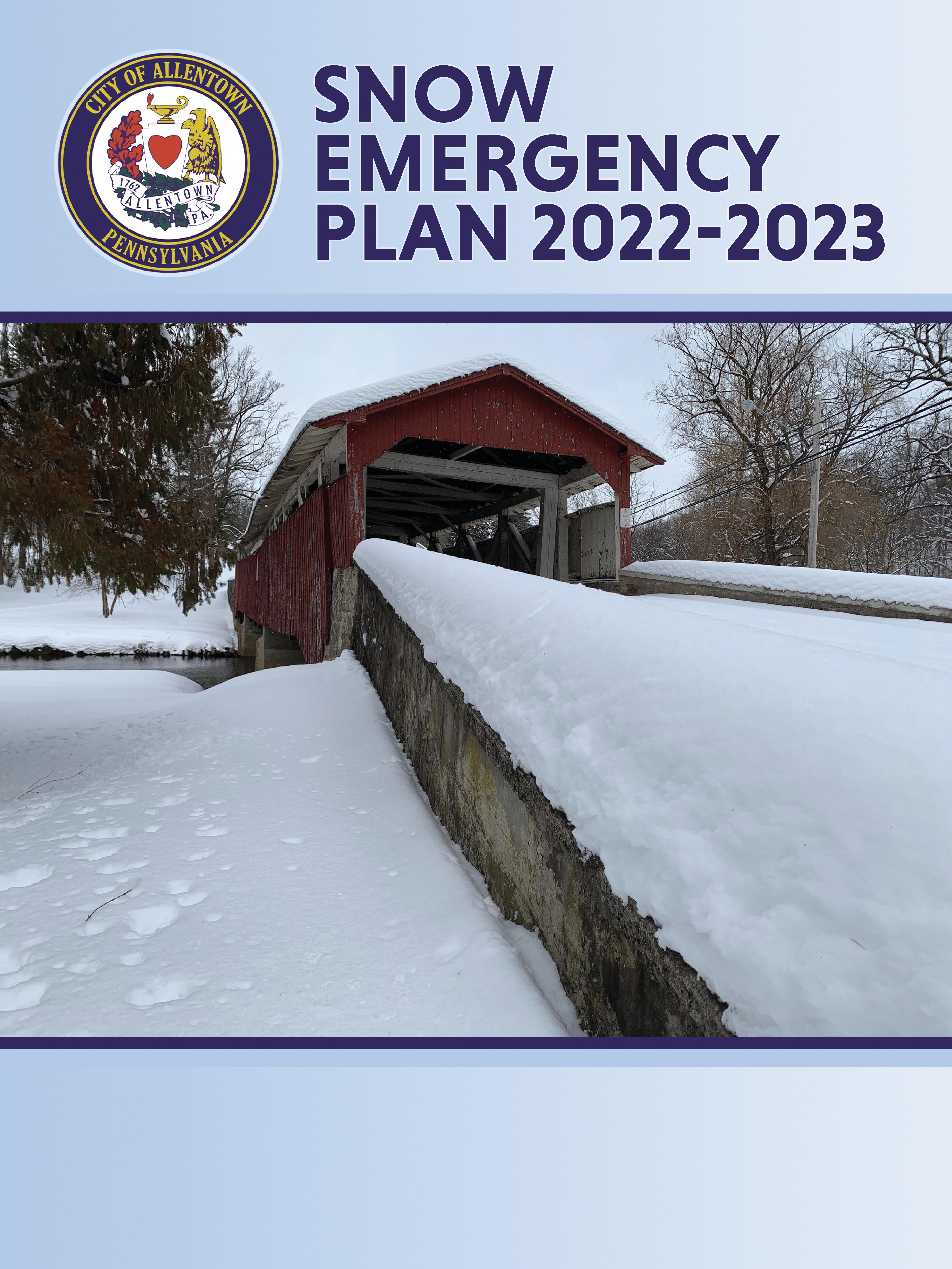 2022-23 Snow Emergency Plan Cover Page